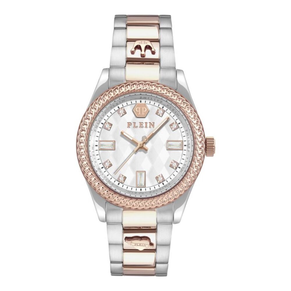 Philipp Plein Queen Crystal Watch Two Tone Womens